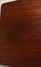 Vintage Solid Wood Drop Leaf Table Desk With Storage