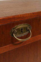 Danish Mcm Vintage Teak Wood Chest Of Drawer Cabinet