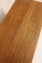 Mid Century Danish Oak Wood Writing Desk With Drawers And Key