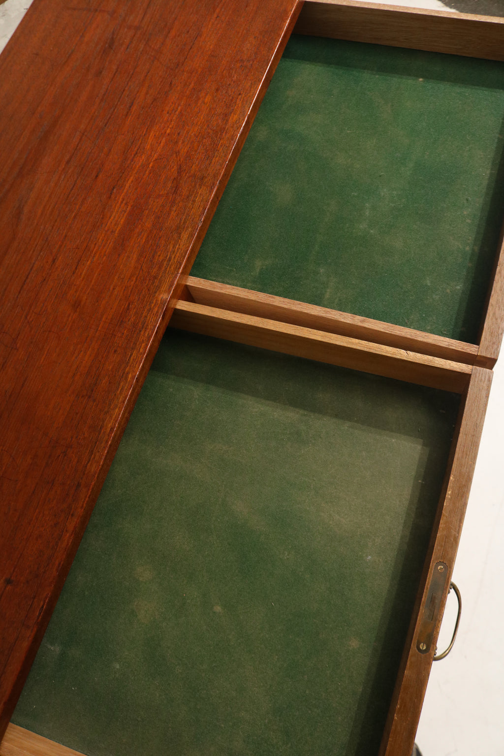 Danish Mcm Vintage Teak Wood Chest Of Drawer Cabinet