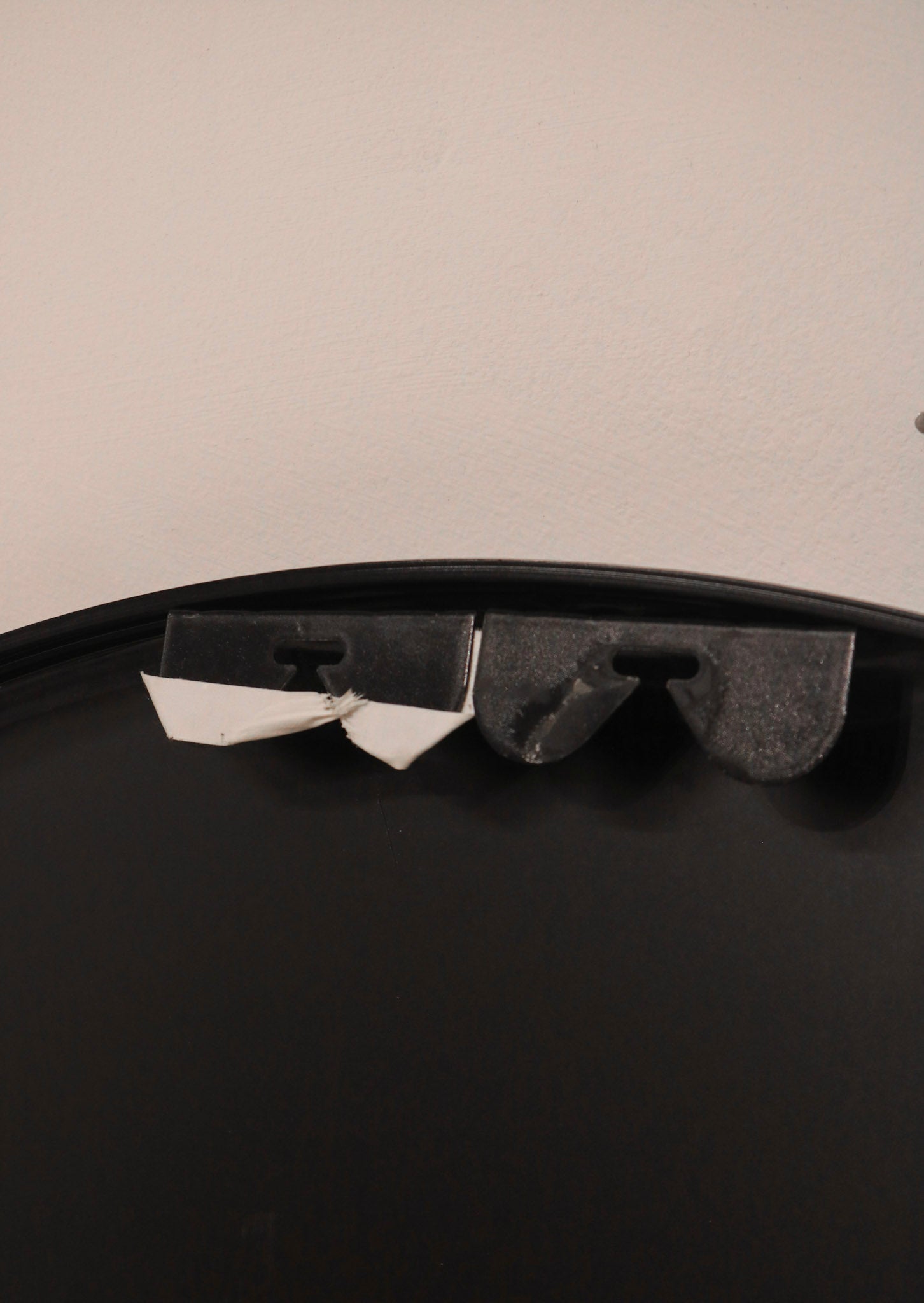 Round Black Wall Mirror Metal Frame