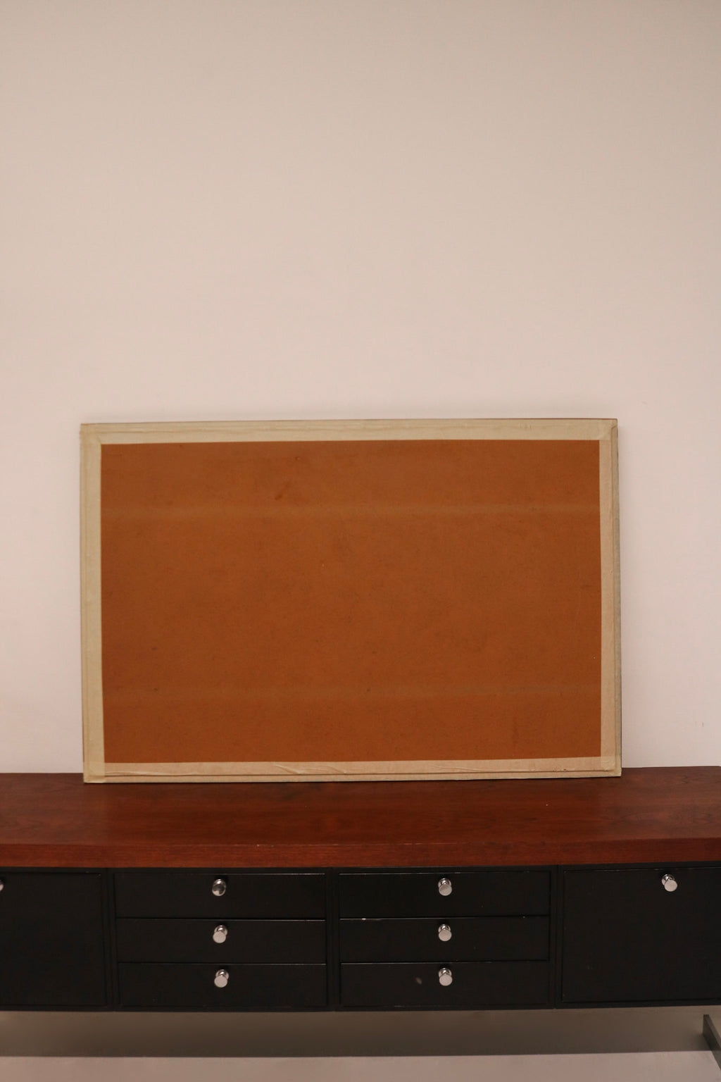 Mcm Vintage Wooden Frame Large Stand Mirror