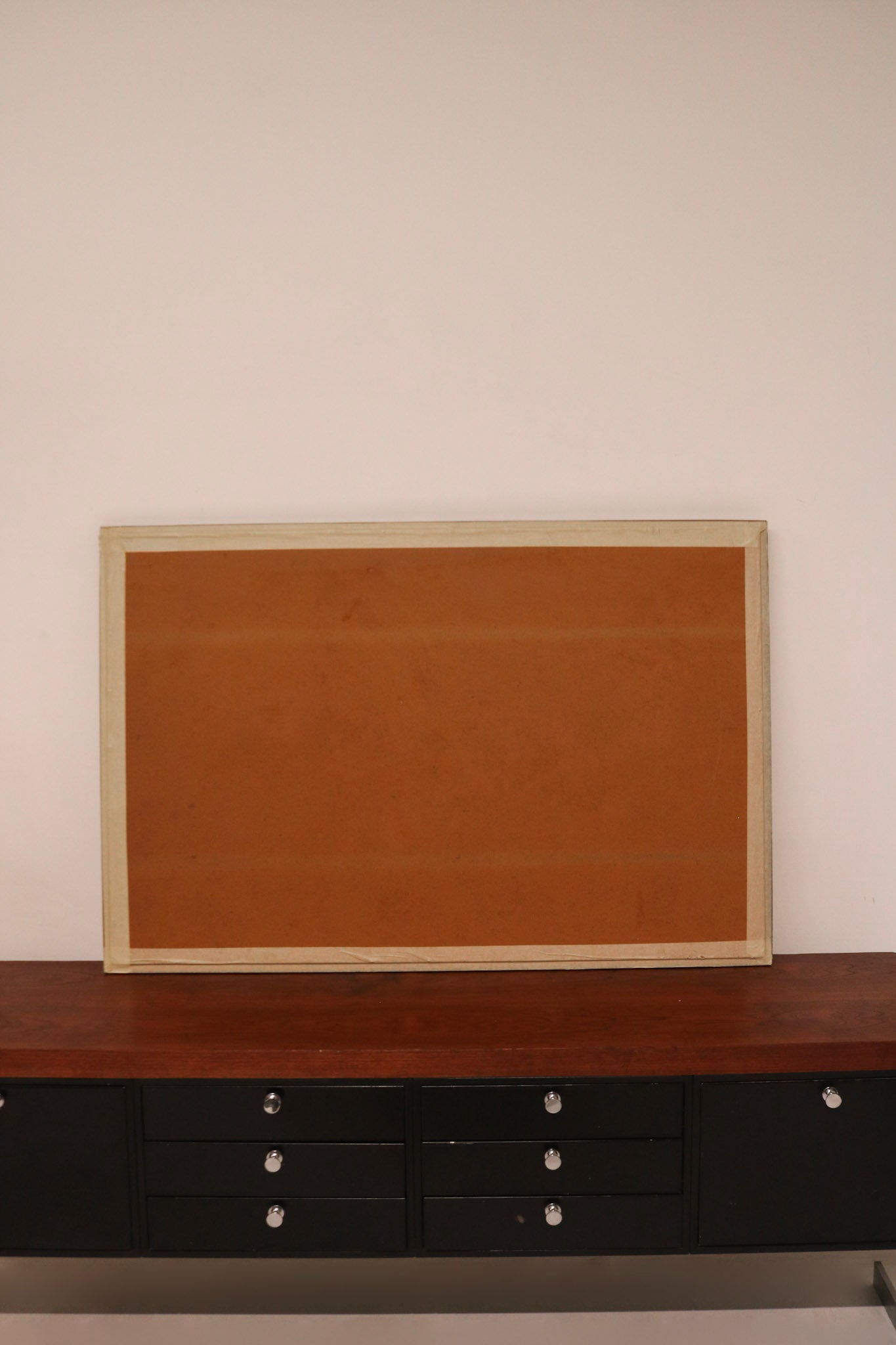 Mcm Vintage Wooden Frame Large Stand Mirror
