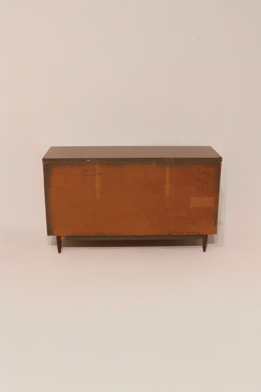 Mid Century Modern Vintage Walnut Wood 6 Drawers Dresser