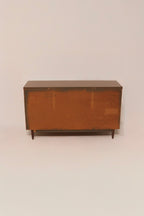 Mid Century Modern Vintage Walnut Wood 6 Drawers Dresser