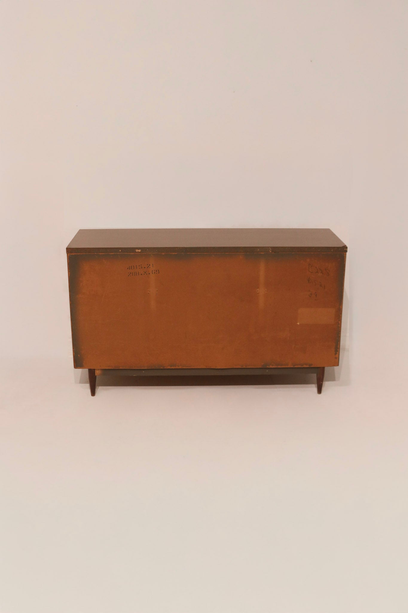 Mid Century Modern Vintage Walnut Wood 6 Drawers Dresser
