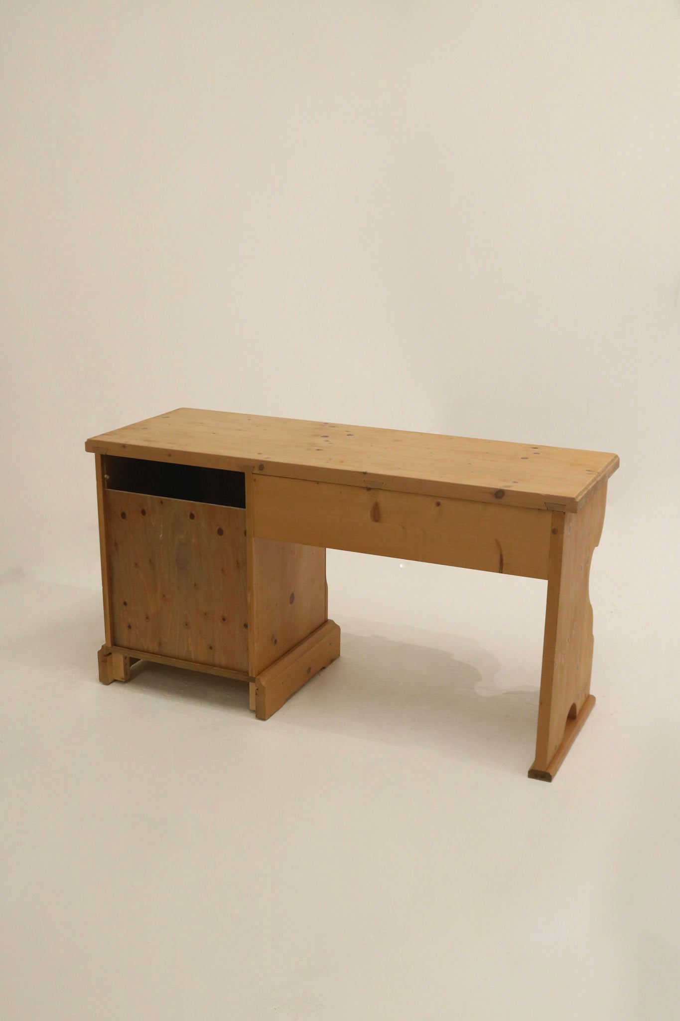 Vintage Voglauer Austrian Pine Wood Desk Table