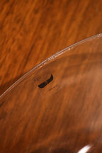 Vintage Italian Glass Large Centerpiece Bowl Glass Plate