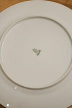 Set Of 4 Vintage Blue Glazed Ceramic Dinner Plates Made In Japan