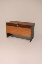 Rustic Vintage Wooden Table Desk With Drawers
