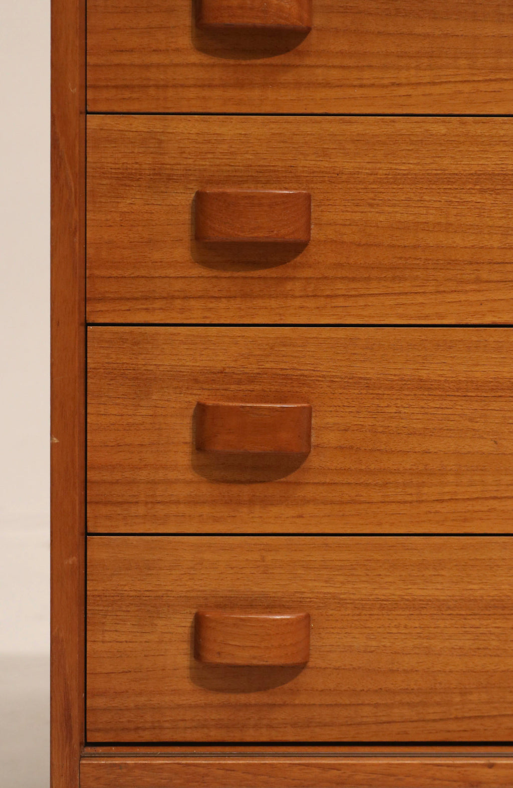 Danish Mid-Century Modern Teak  Storage Credenza By Domino Mobler
