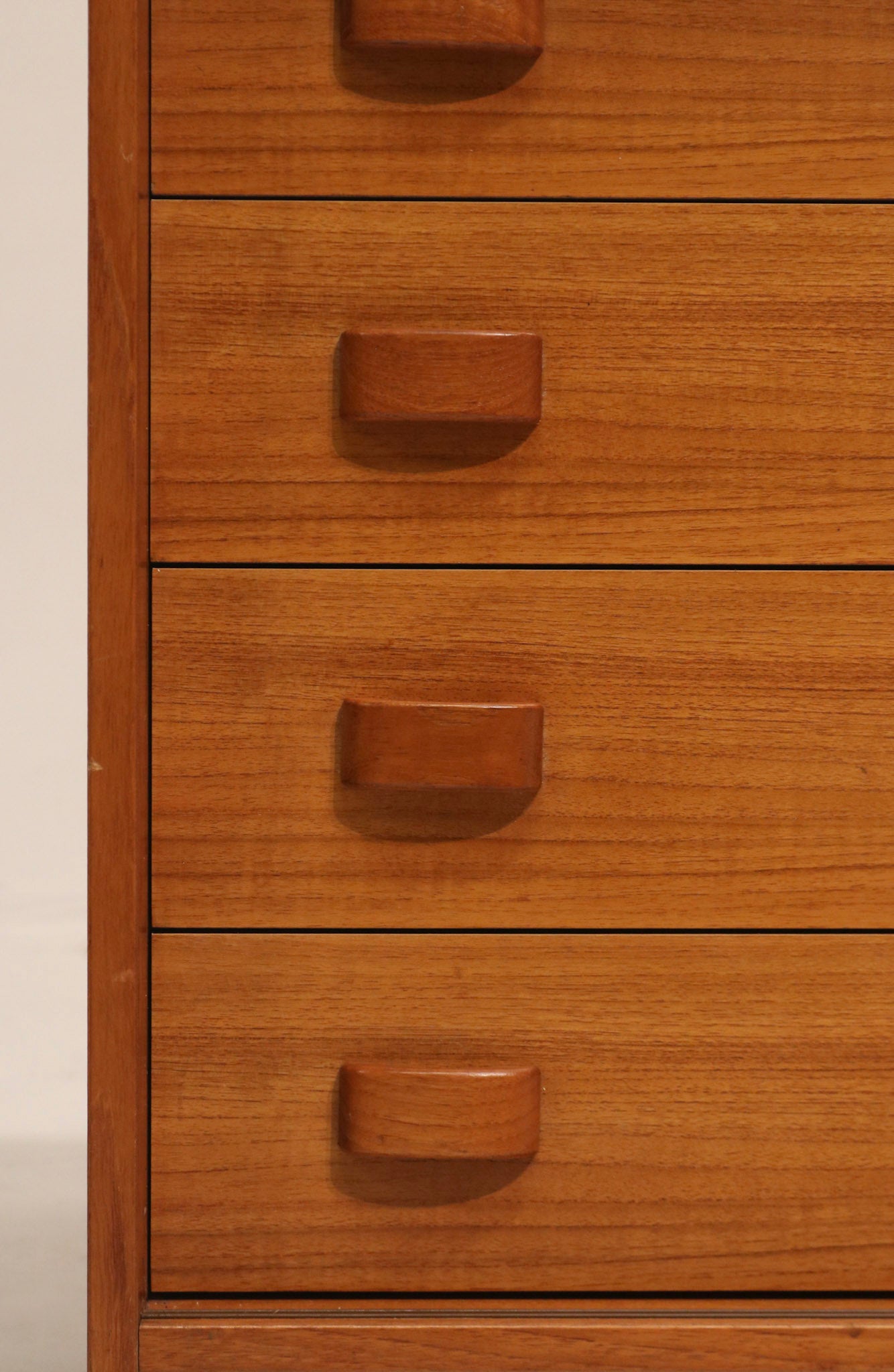 Danish Mid-Century Modern Teak  Storage Credenza By Domino Mobler