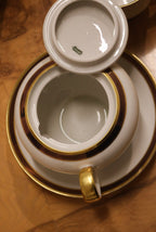 Set Of 31 Porcelain Dining Plates Dishes And Coffee Cups By Heinrich & Co.