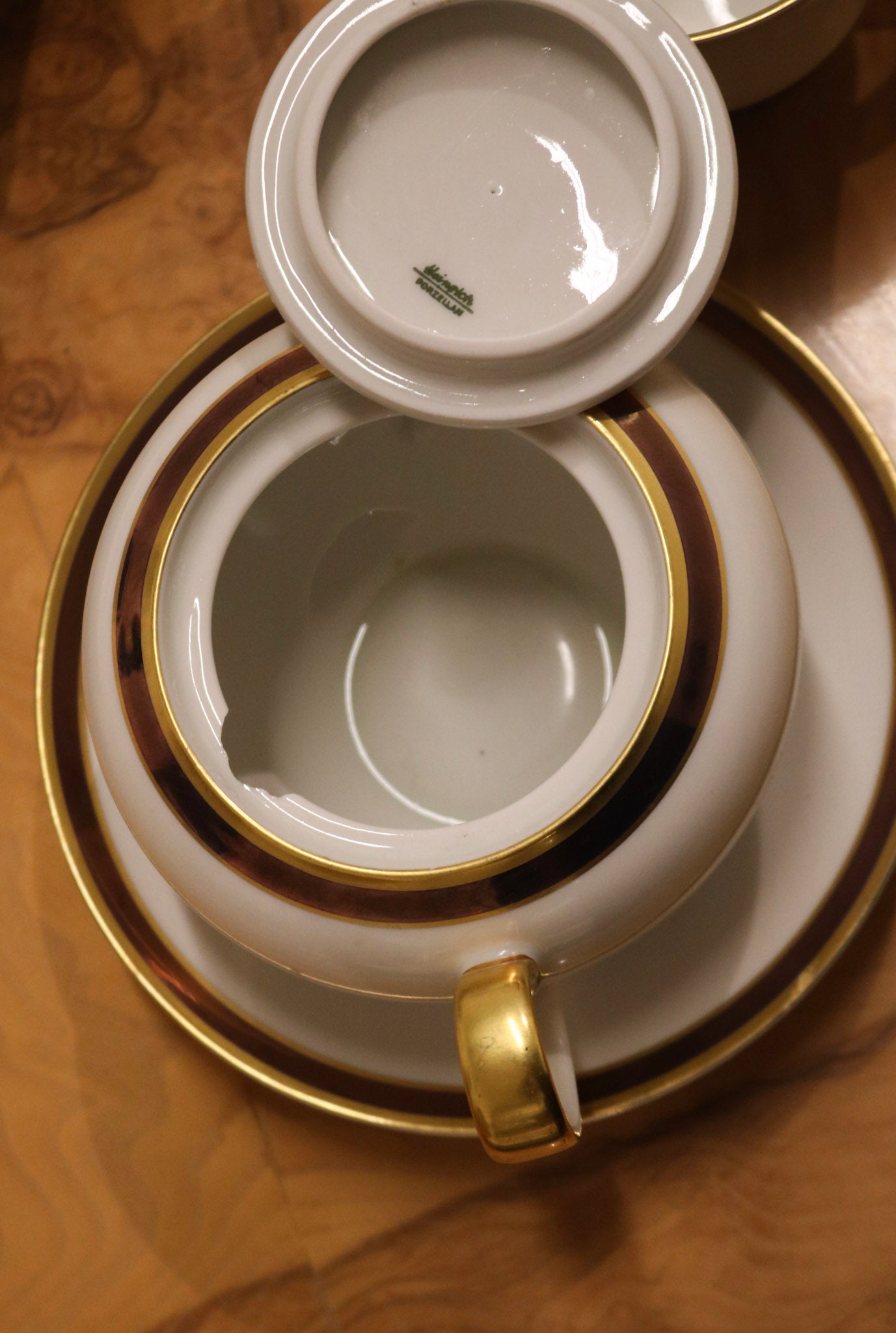 Set Of 31 Porcelain Dining Plates Dishes And Coffee Cups By Heinrich & Co.