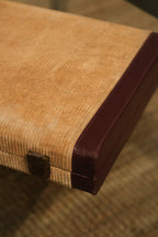 Vintage Travel Backgammon Leather Board Carrying Case