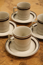 Set Of 20 Vintage Sango Ceramic Stoneware Dinnerware And Coffee Cups