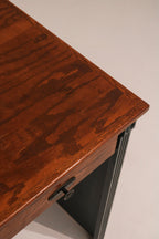 Rustic Vintage Wooden Table Desk With Drawers