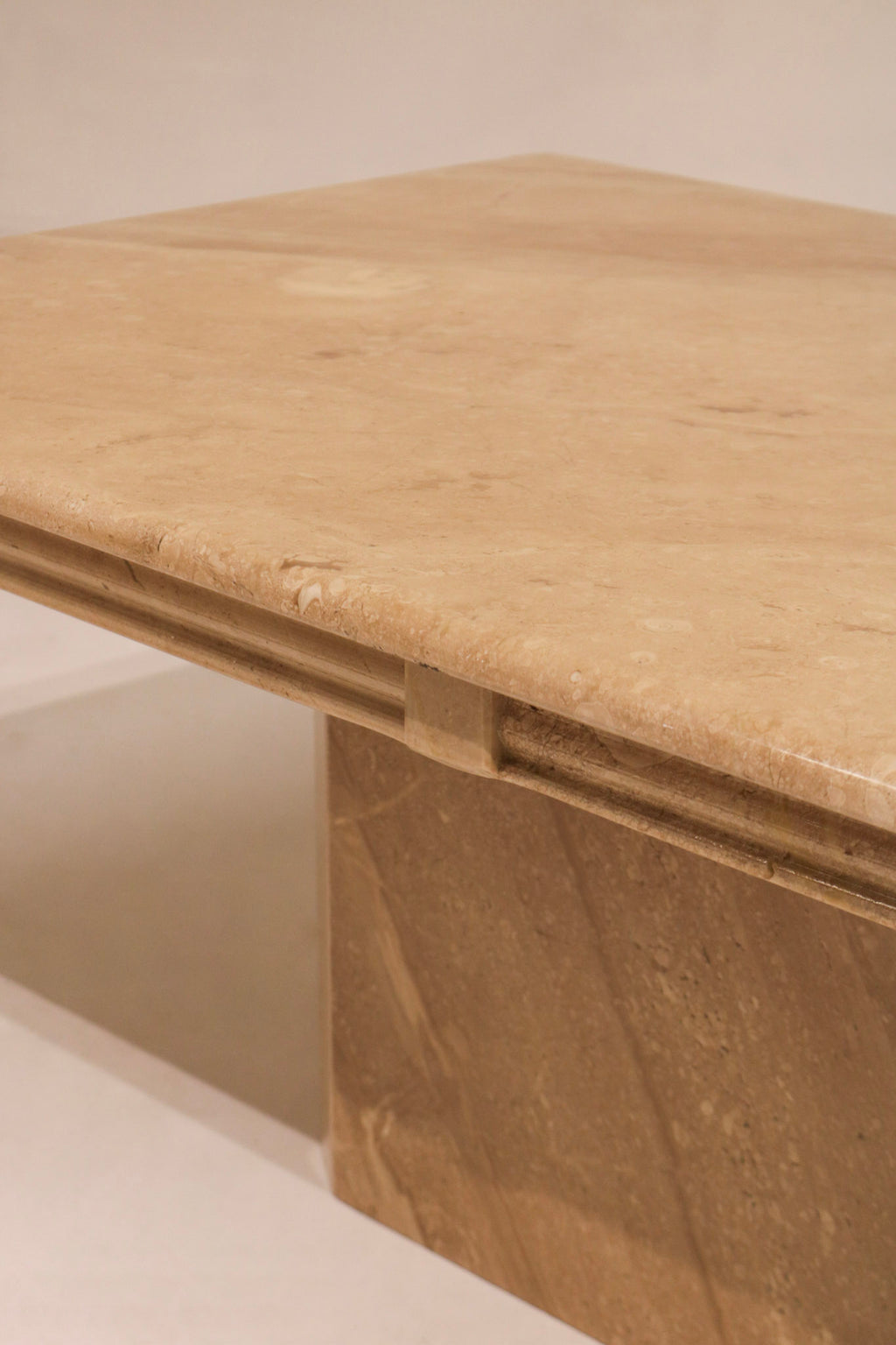 Vintage Italian Solid Marble Coffee Table