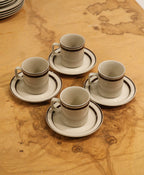 Set Of 20 Vintage Sango Ceramic Stoneware Dinnerware And Coffee Cups