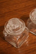 Set Of Vintage Crystal And Glass Barware And Serving Brass Tray