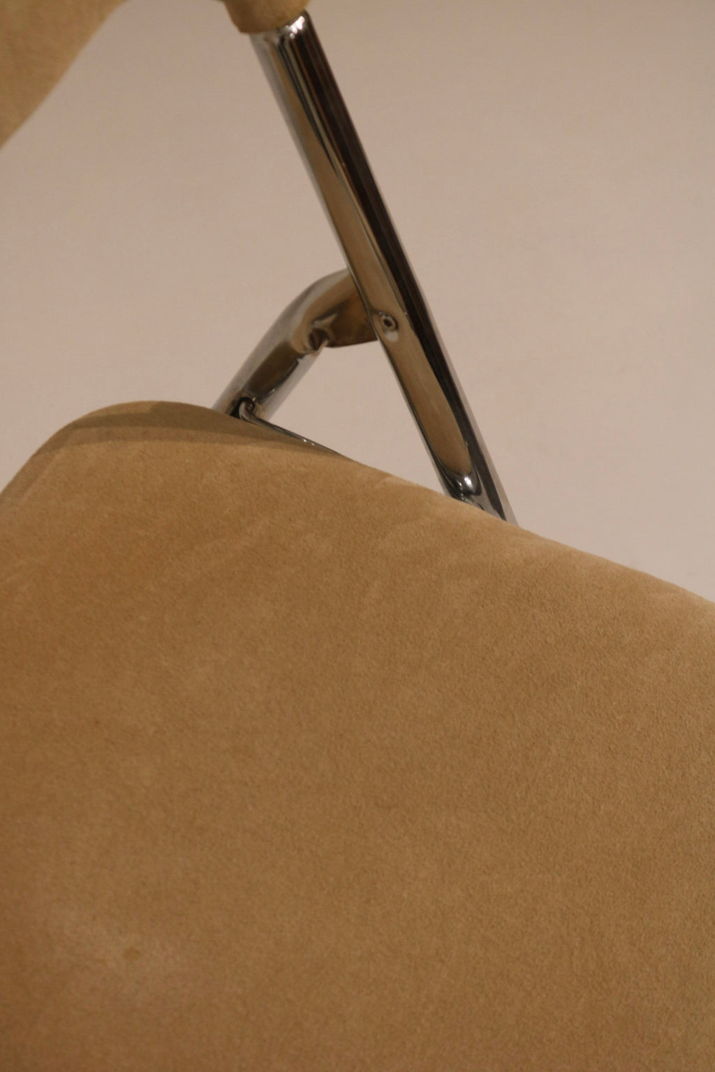 Vintage Italian Mid Century Modern Chrome Folding Chair Set
