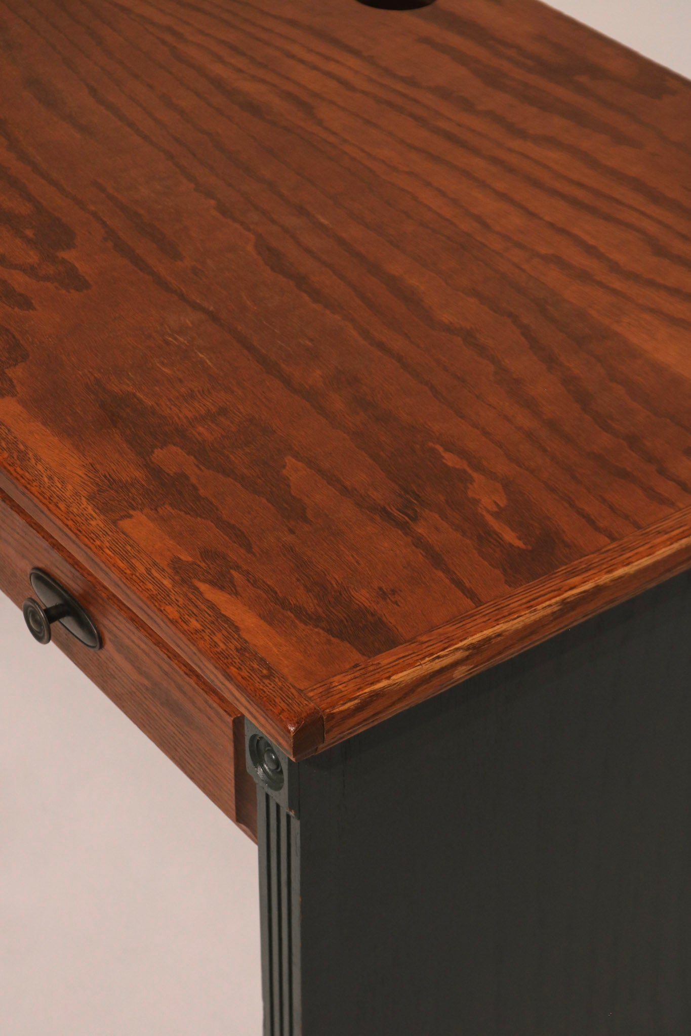 Rustic Vintage Wooden Table Desk With Drawers