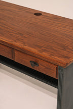 Rustic Vintage Wooden Table Desk With Drawers