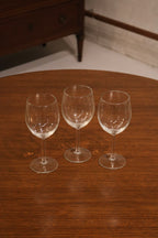 Set Of Vintage Crystal And Glass Barware And Serving Brass Tray