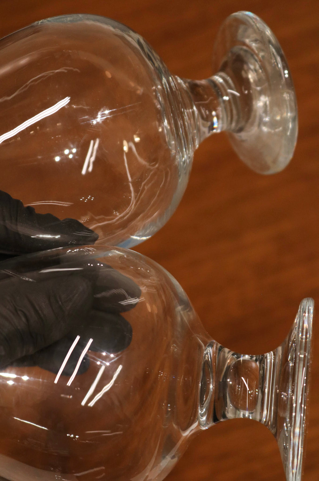 Set Of Vintage Crystal And Glass Barware And Serving Brass Tray