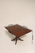 Vintage Solid Wood Drop Leaf Table Desk With Storage