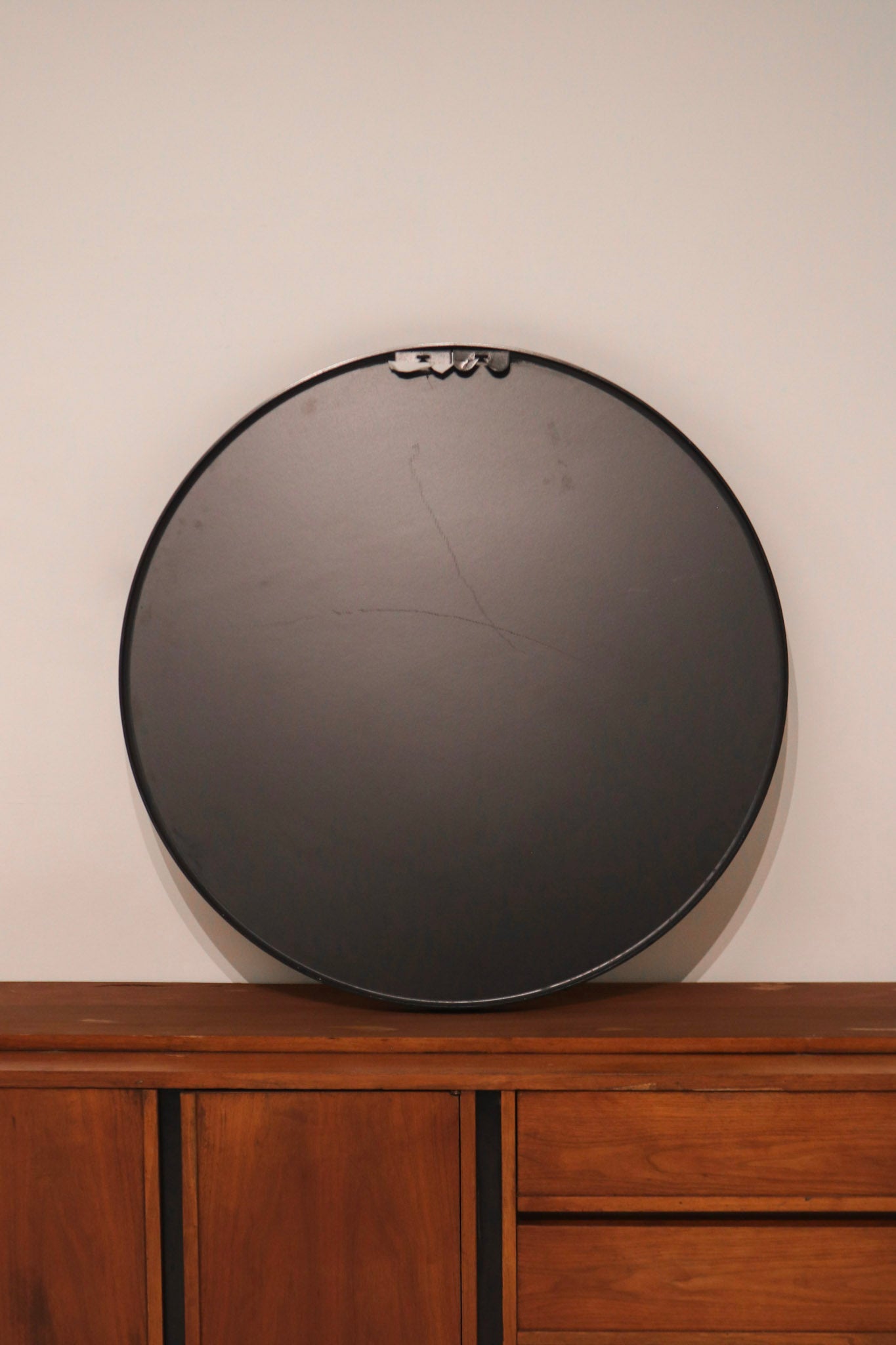 Round Black Wall Mirror Metal Frame