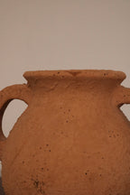 Small Decorative Terracotta Vase With Handles