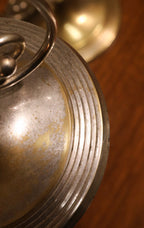 Pair Of Vintage Steel Brass Candle Holder