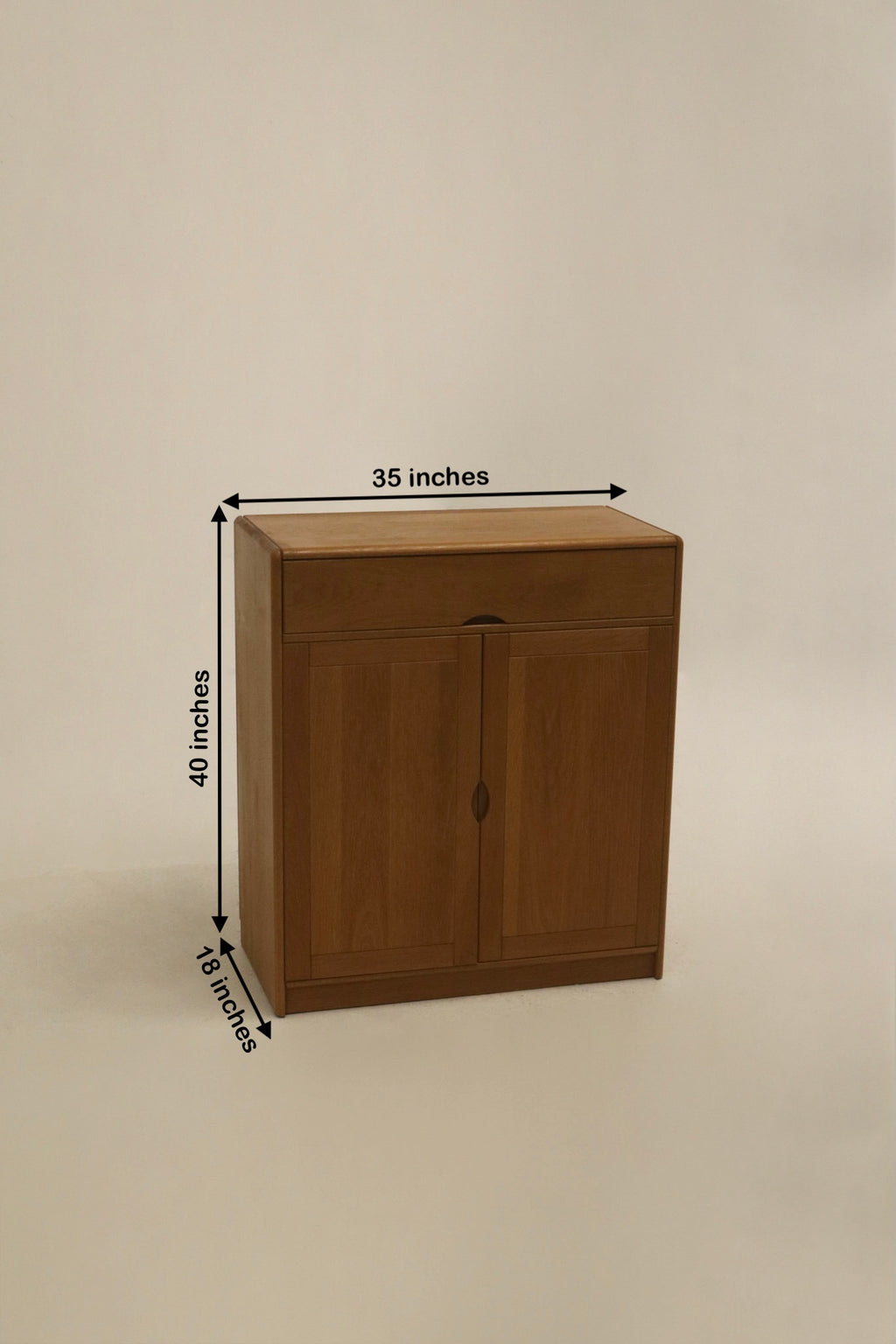 Dyrlund Vintage Scandinavian Solid Oak Wood Modular Storage Cabinets Set