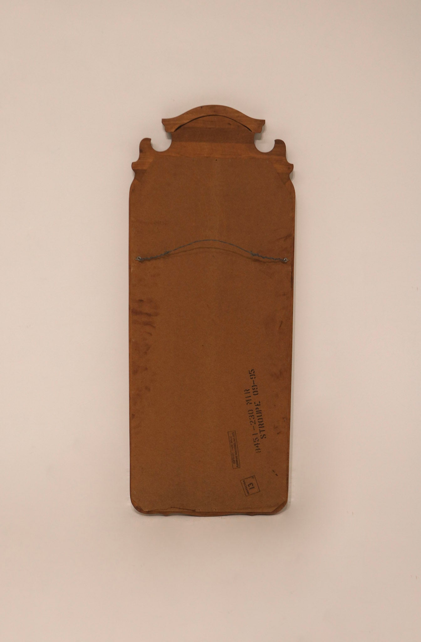 Vintage Wooden Full-Length Wall Mirror - 21" x 54"