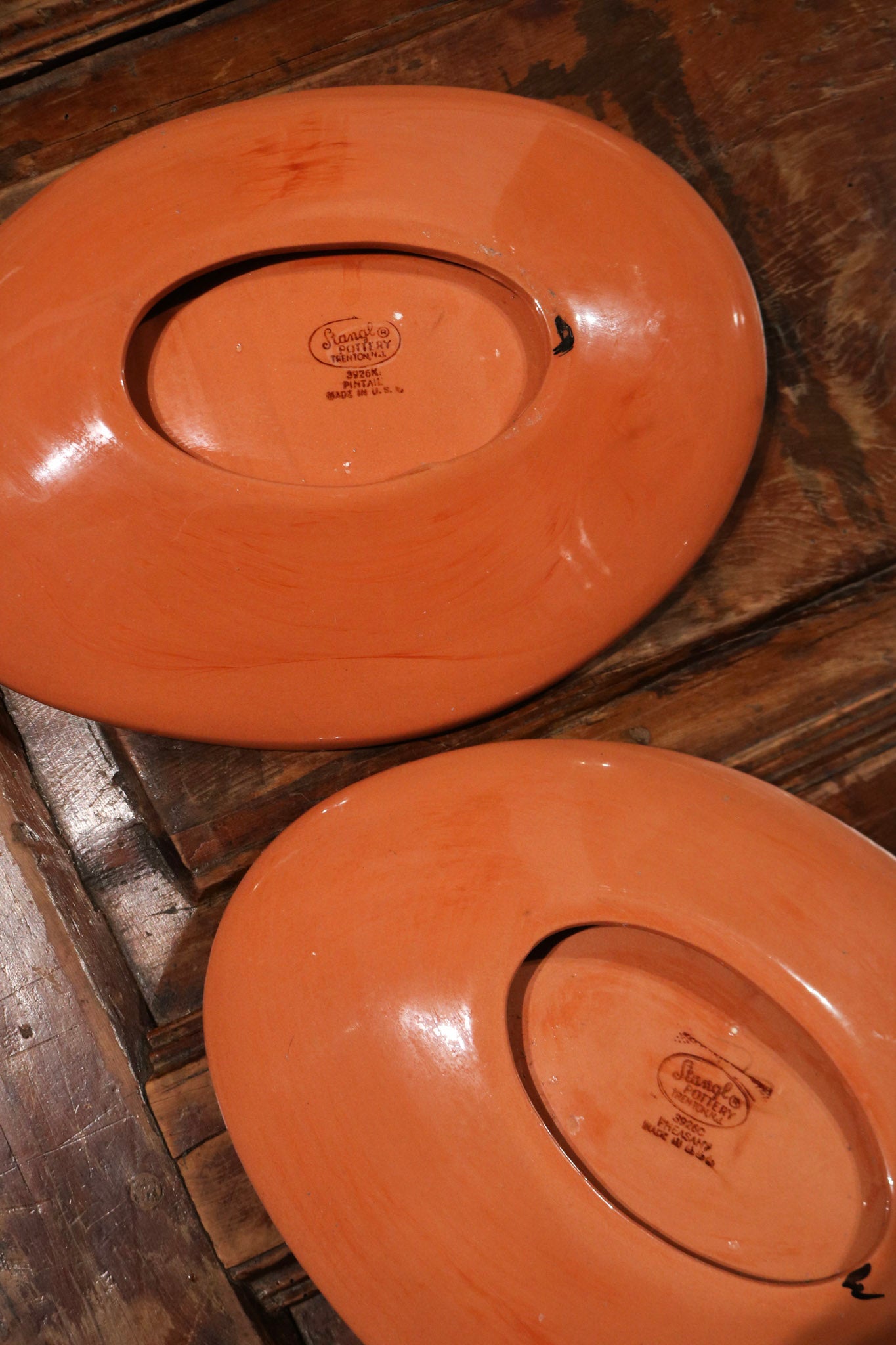 Vintage Stangl Ceramic Pottery Trays Set