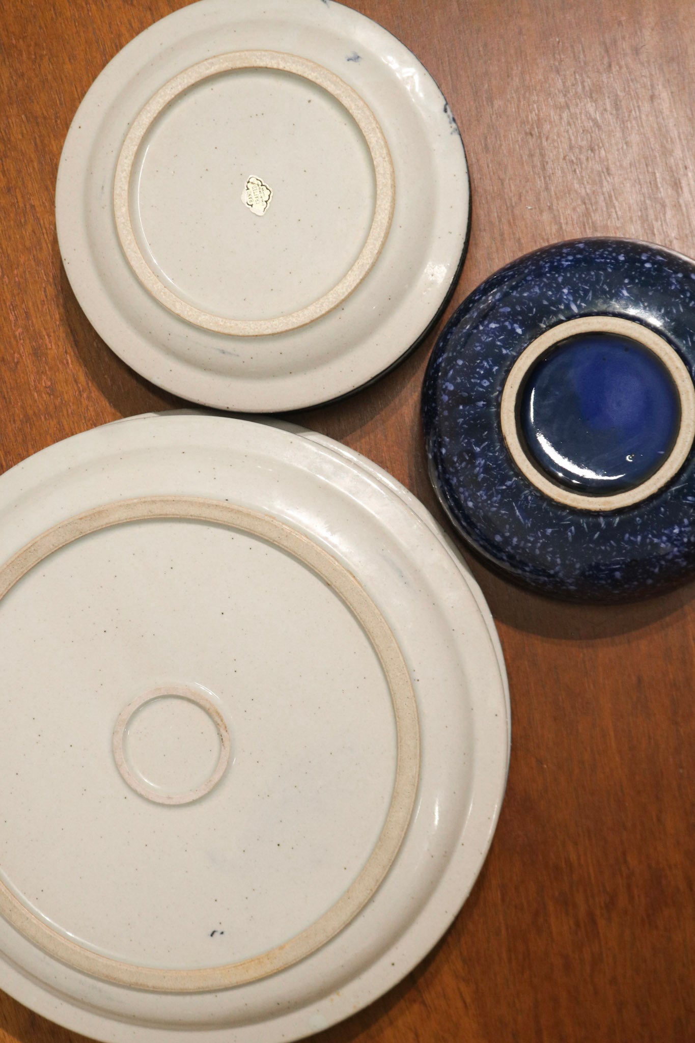 Vintage Blue Glazed Ceramic Dinnerware Set Made In Japan