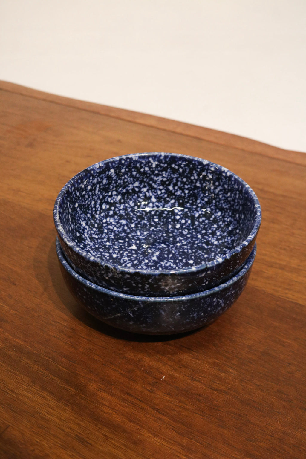 Set Of 14 Vintage Blue Glazed Ceramic Dinner Plates Made In Japan