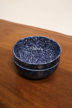 Set Of 14 Vintage Blue Glazed Ceramic Dinner Plates Made In Japan