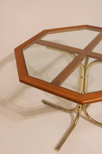 Cesca Cane Dining Set - Glass Table + 4 Chairs