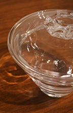 Set Of Vintage Crystal And Glass Barware And Serving Brass Tray