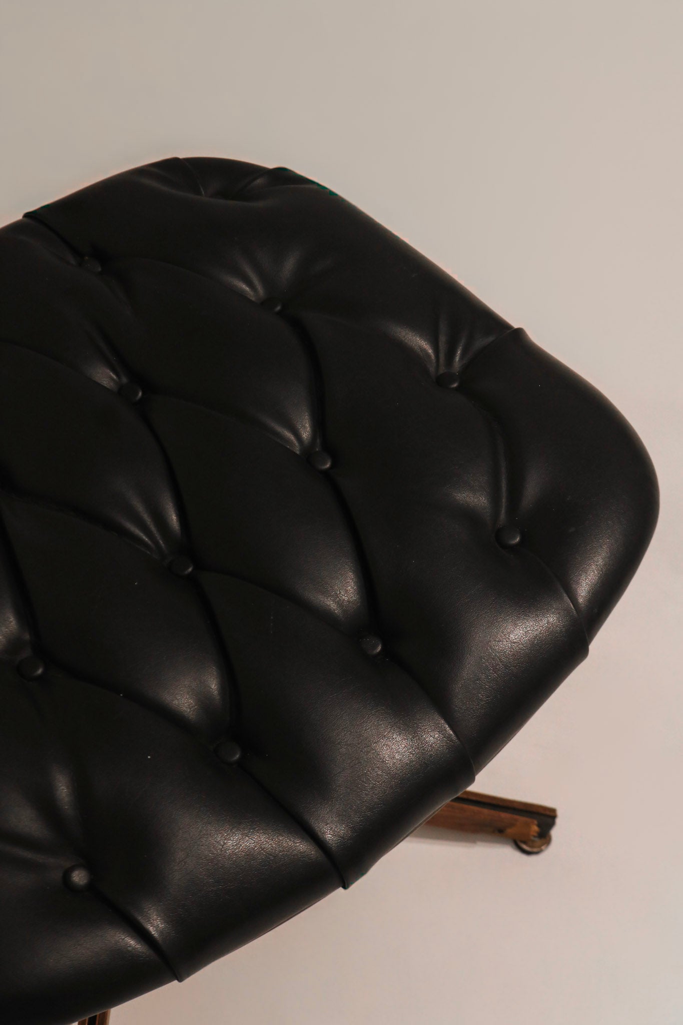 Mid Century Modern Lounge Swivel Chair and Ottoman by George Mulhauser Circa 1960s
