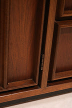 Mid Century Modern Walnut Wood Vintage 9 Drawers Dresser By Bassett