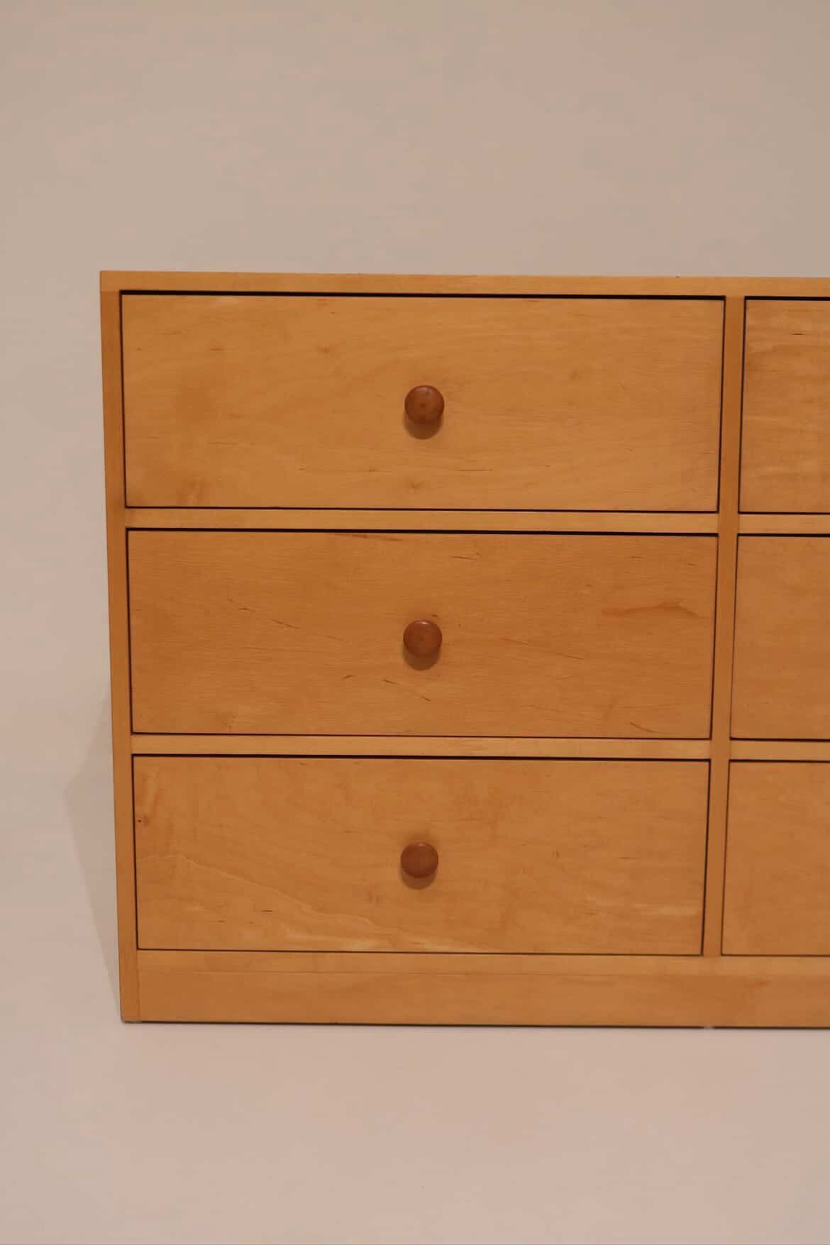 Vintage Solid Wood 6 Drawers Dresser