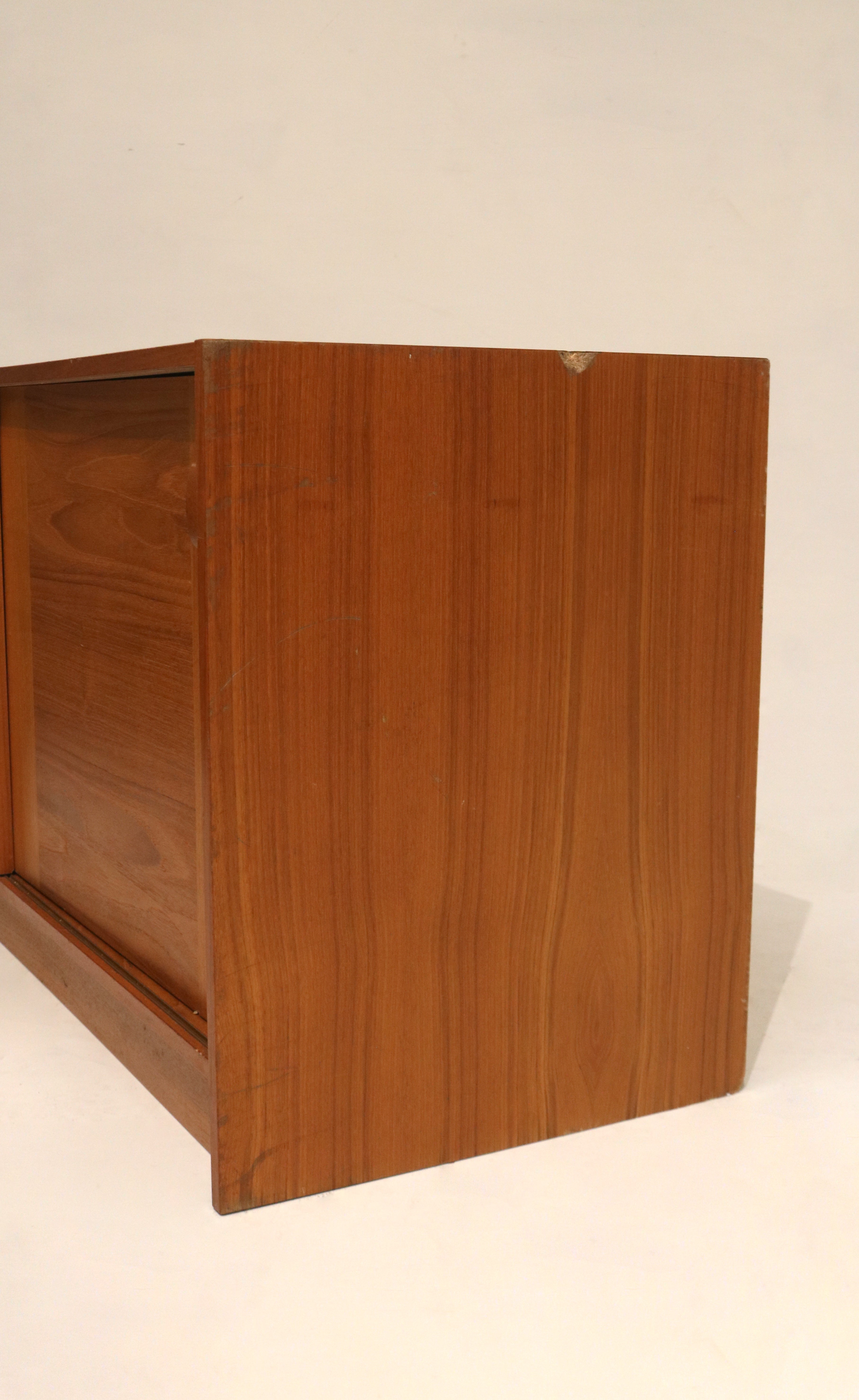 Danish Mid-Century Modern Teak  Storage Credenza By Domino Mobler