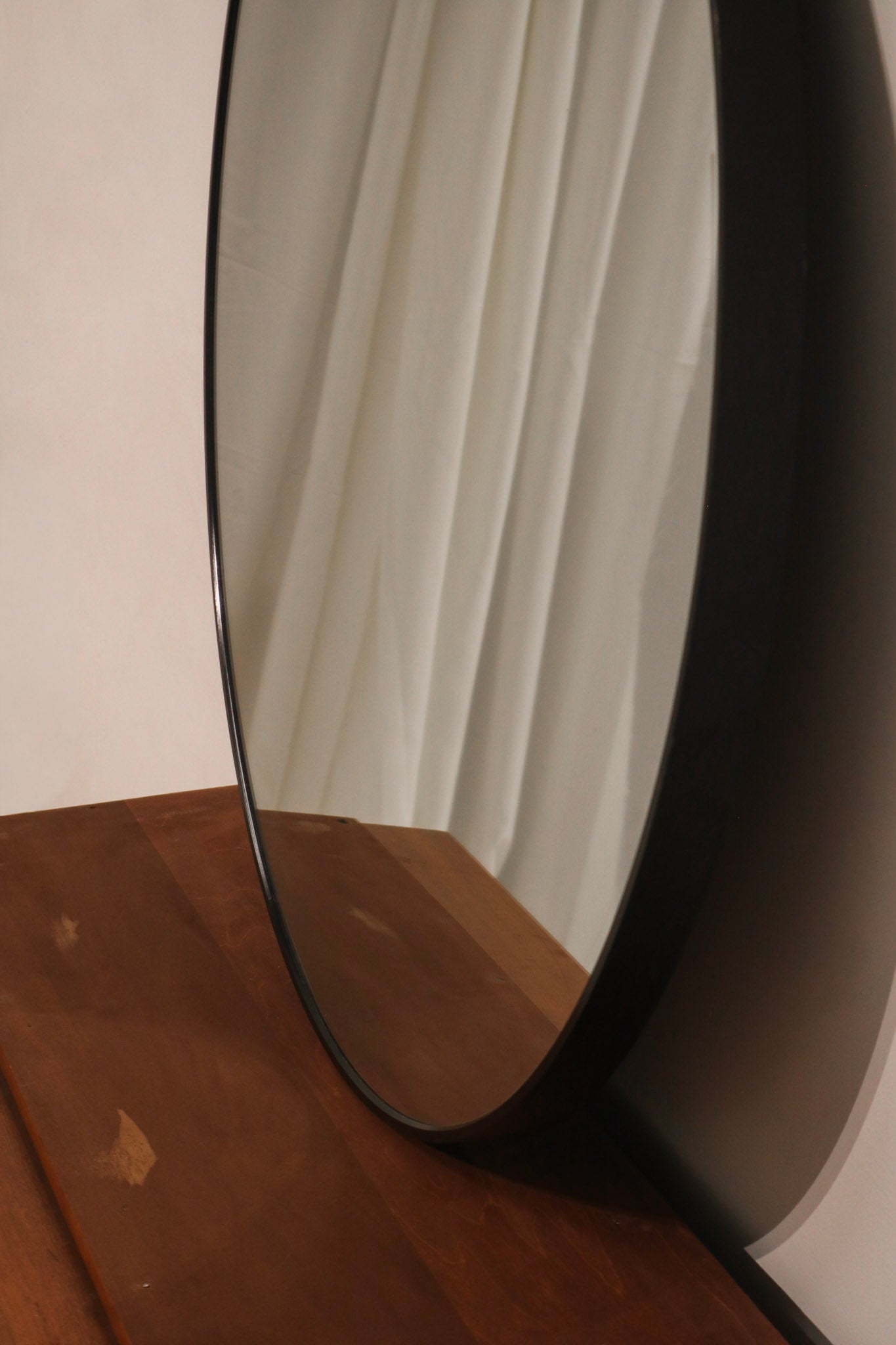 Round Black Wall Mirror Metal Frame