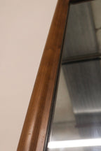 Mcm Vintage Wooden Frame Large Stand Mirror