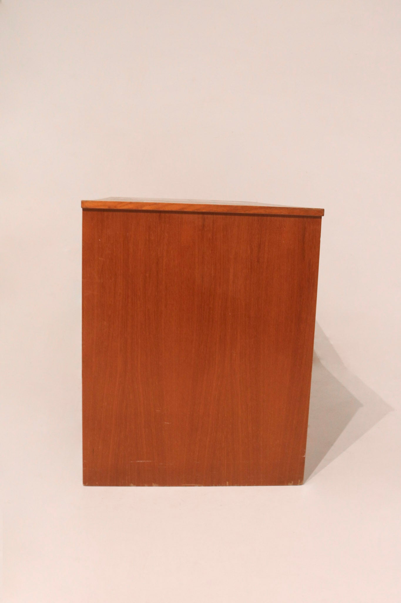 Vintage Danish Modern Teak Wood Desk Table With Drawers