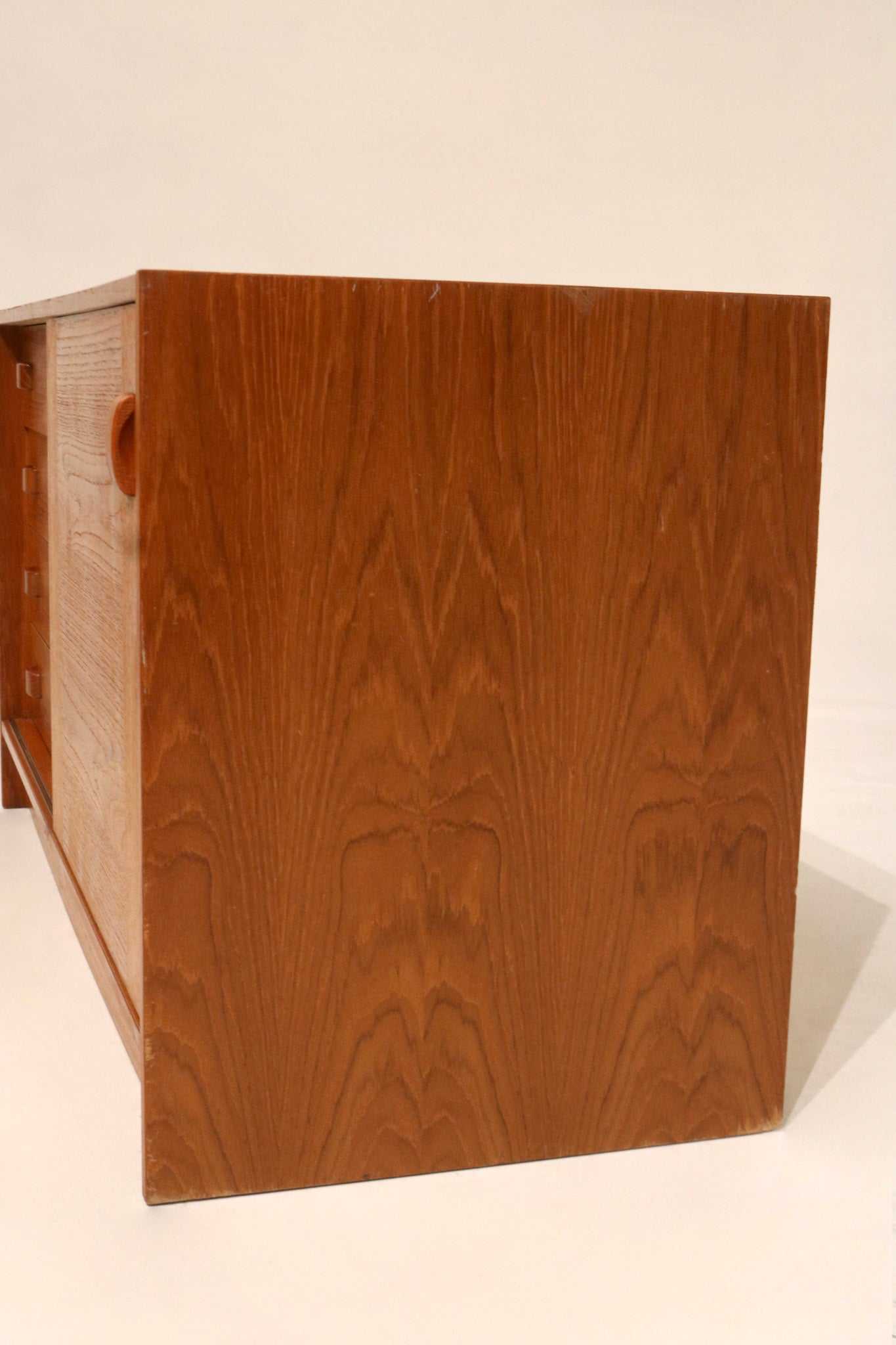 Danish Mid-Century Modern Teak  Storage Credenza By Domino Mobler