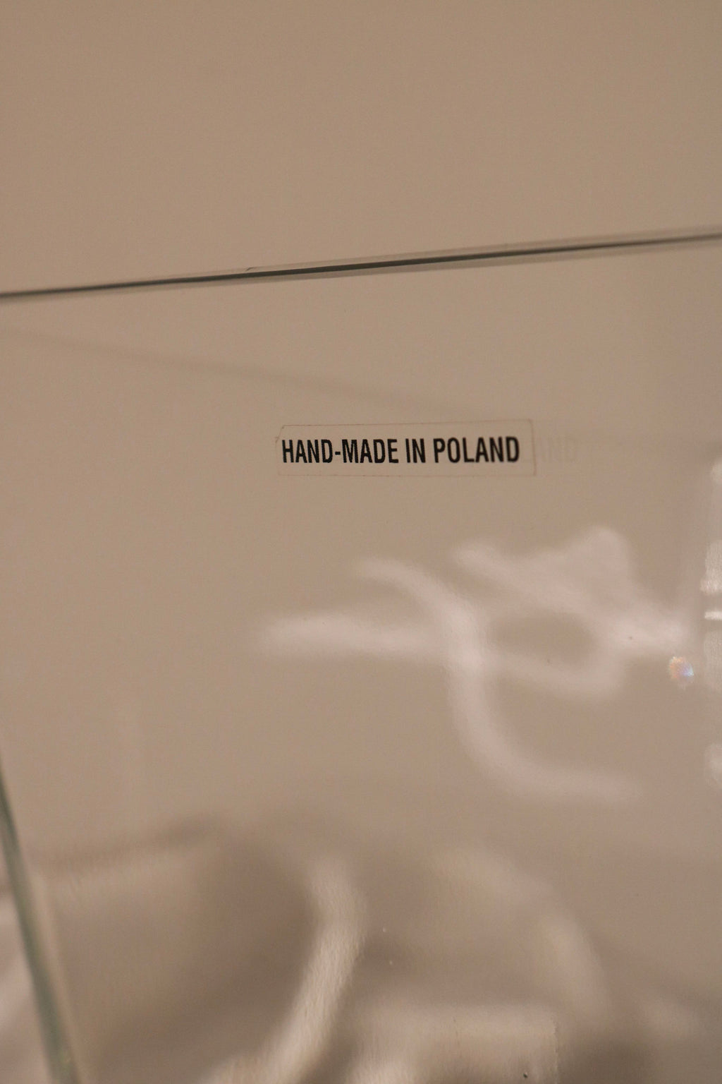 Poland Hand-Made Heavy Glass Vase